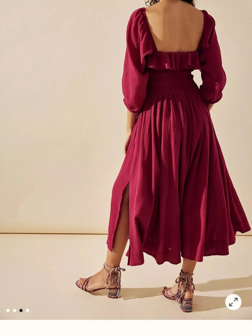 Free People Oasis Midi Dress - Picture 6 of 8